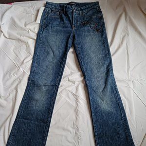 Cambio Norah Vintage Women's Boot cut Jeans, 32x34, US 2, GB 6, Embellis…